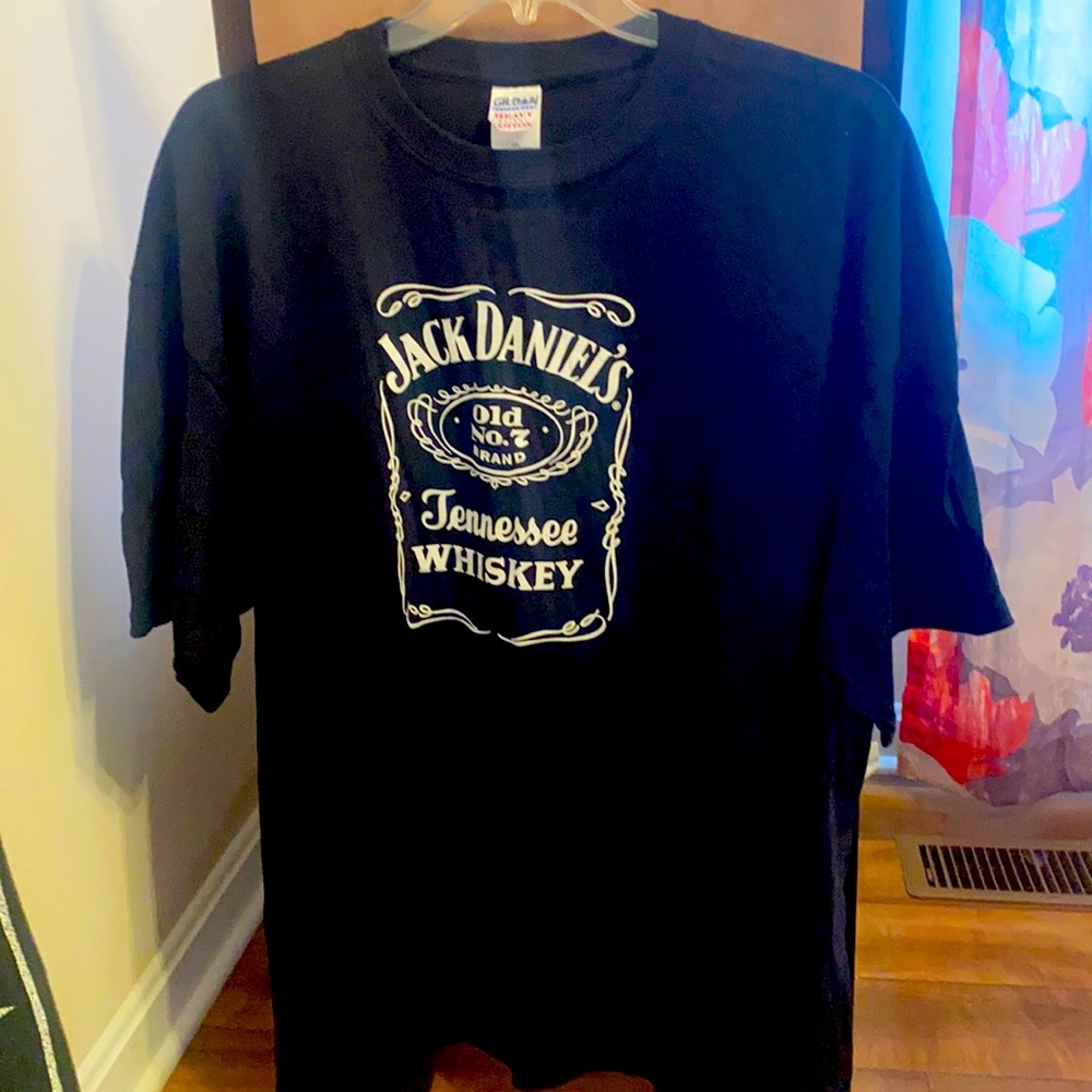 Jack Daniels Old No. 7 black T-shirt Sz 2XL